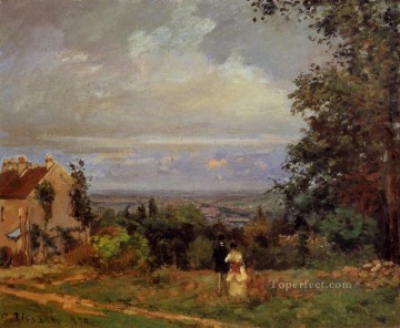  1870 Works - landscape near louveciennes 1870 Camille Pissarro